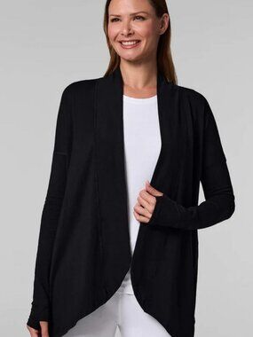 Coolibar Lumaleo long sleeve UPF 50+ wrap black